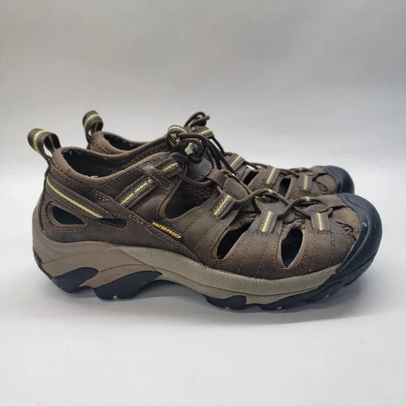 KEEN Arroyo II‎ Waterproof Hiking Shoe Sandals 1004147 Brown Leather Men's Sz 8 - Picture 4 of 10